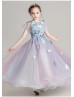 Beaded Butterfly Lace Tulle Fairytale Flower Girl Dress